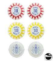 CROSS TOWN (Gottlieb) Pop bumper cap set (6)