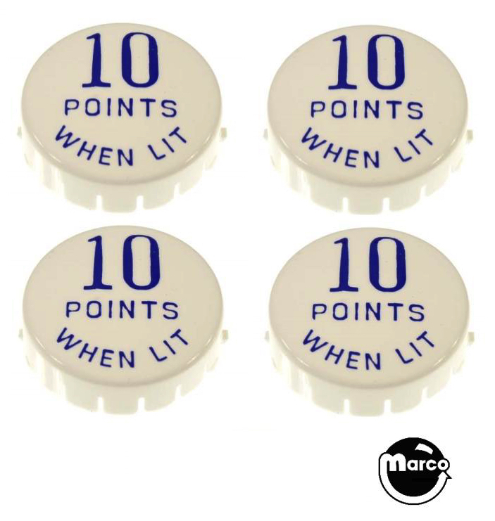 DOMINO (Gottlieb) Pop bumper cap set (4)