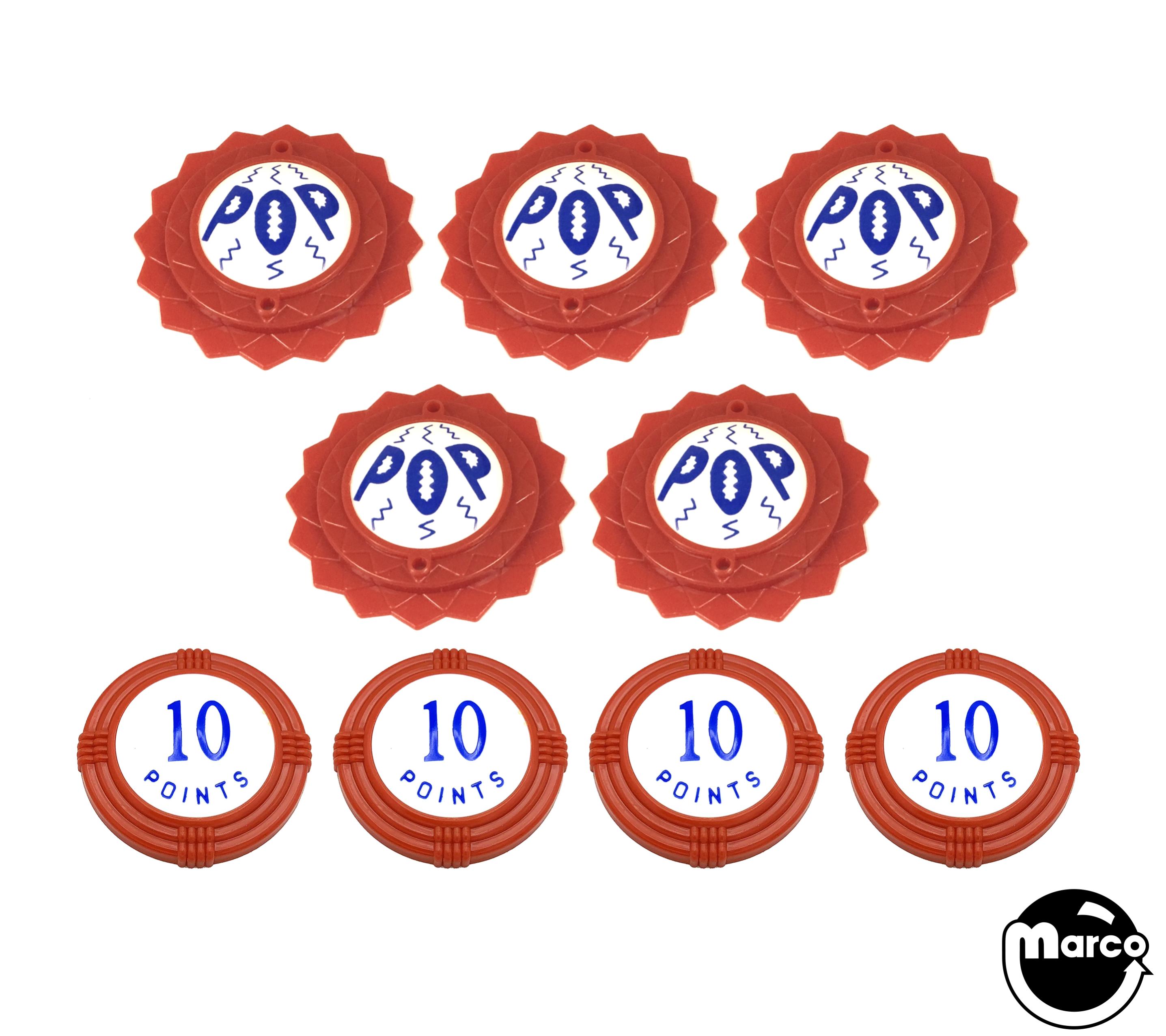 EGG HEAD (Gottlieb) Pop bumper cap set (9)