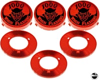FIREBALL II (Bally) Pop bumper cap set