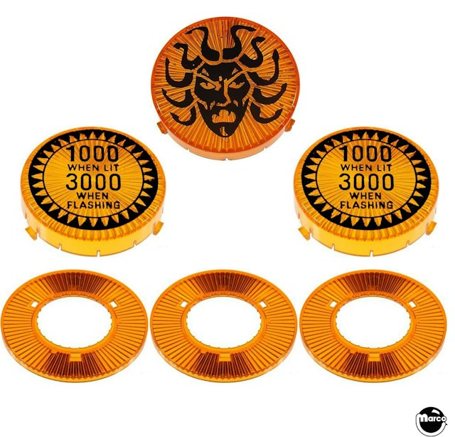 FIREBALL CLASSIC (Bally) Pop bumper cap set