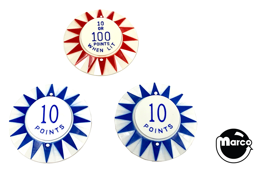 FULL HOUSE (Williams) Pop bumper cap set (3)