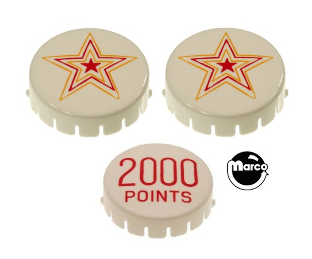 GENIE (Gottlieb) Pop bumper cap set (3)