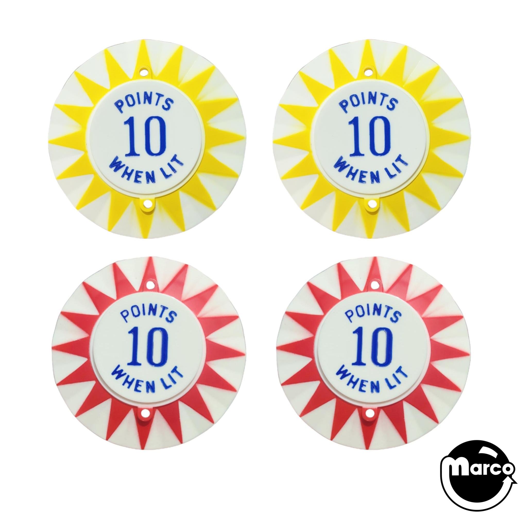 HAPPY CLOWN (Gottlieb) Pop bumper cap set (4)
