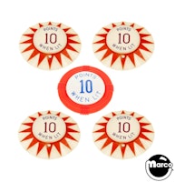 ICE REVUE (Gottlieb) Pop bumper cap set (5)