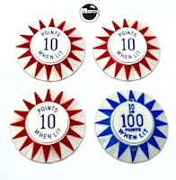 MAGIC CITY (Williams) Pop bumper cap set (4)