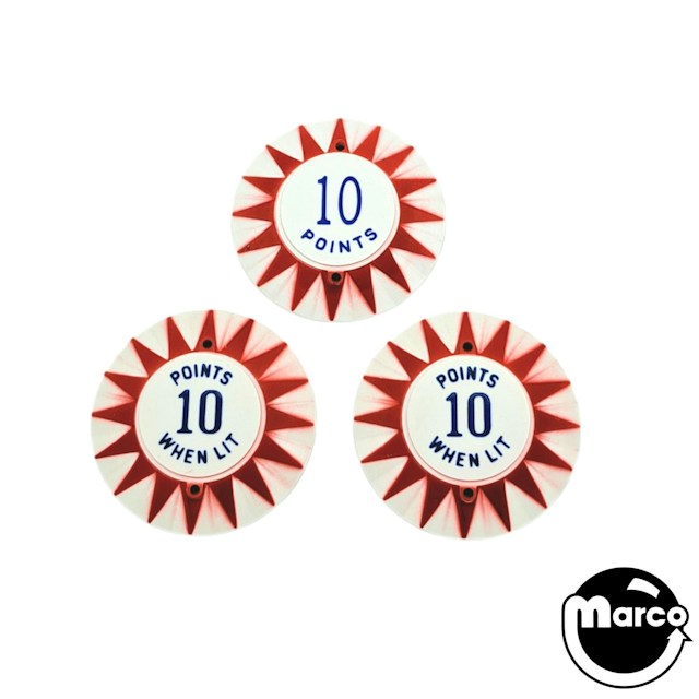 MAYFAIR (Gottlieb) Pop bumper cap set (3)