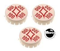 ORBIT (Gottlieb) Pop bumper cap set (3)