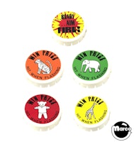 READY AIM FIRE (Gottlieb) Pop bumper cap set (5)