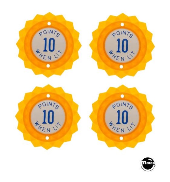 SHIP MATES (Gottlieb) Pop bumper cap set (4)