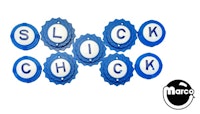 SLICK CHICK (Gottlieb) Pop bumper cap set (9)