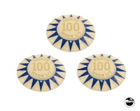 SUPERSONIC (Bally) Pop bumper cap set