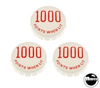 TOP CARD (Gottlieb) Pop bumper cap set