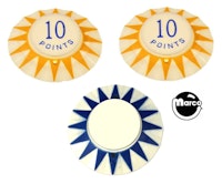 TWINKY (Chicago Coin) Pop bumper cap set (3)
