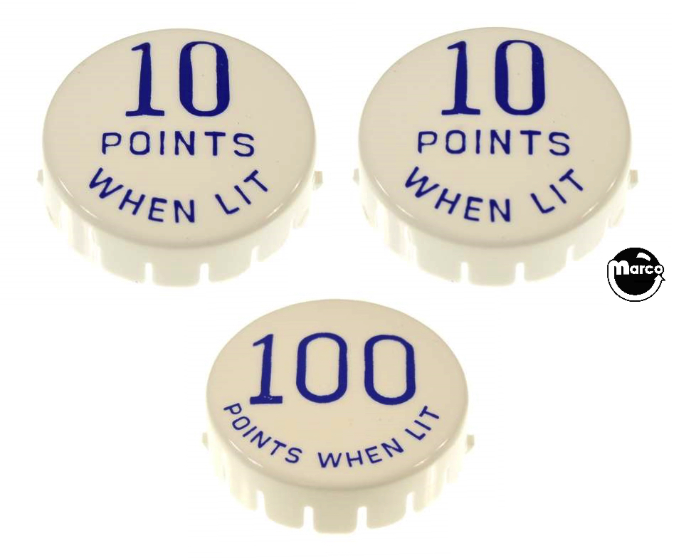 WILD WILD WEST (Gottlieb) Pop bumper cap set