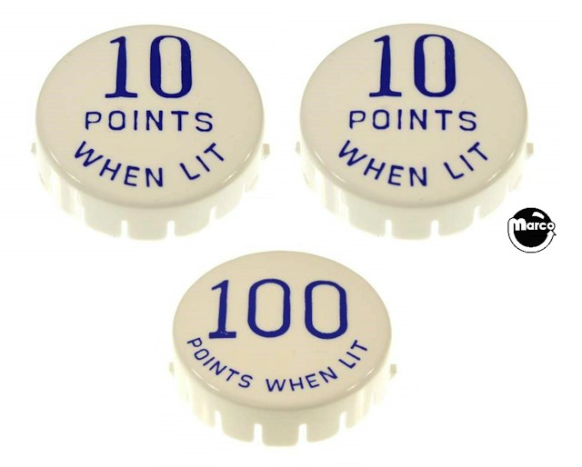 WILD WILD WEST (Gottlieb) Pop bumper cap set