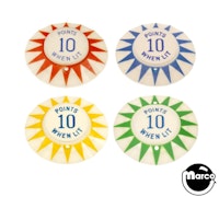 SKY LINE (Gottlieb) Pop bumper cap set (4)
