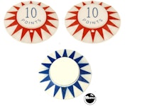GUN SMOKE (Chicago Coin) Pop bumper cap set (3)