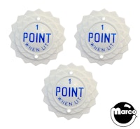 MYSTIC MARVEL (Gottlieb) Pop bumper cap set (3)