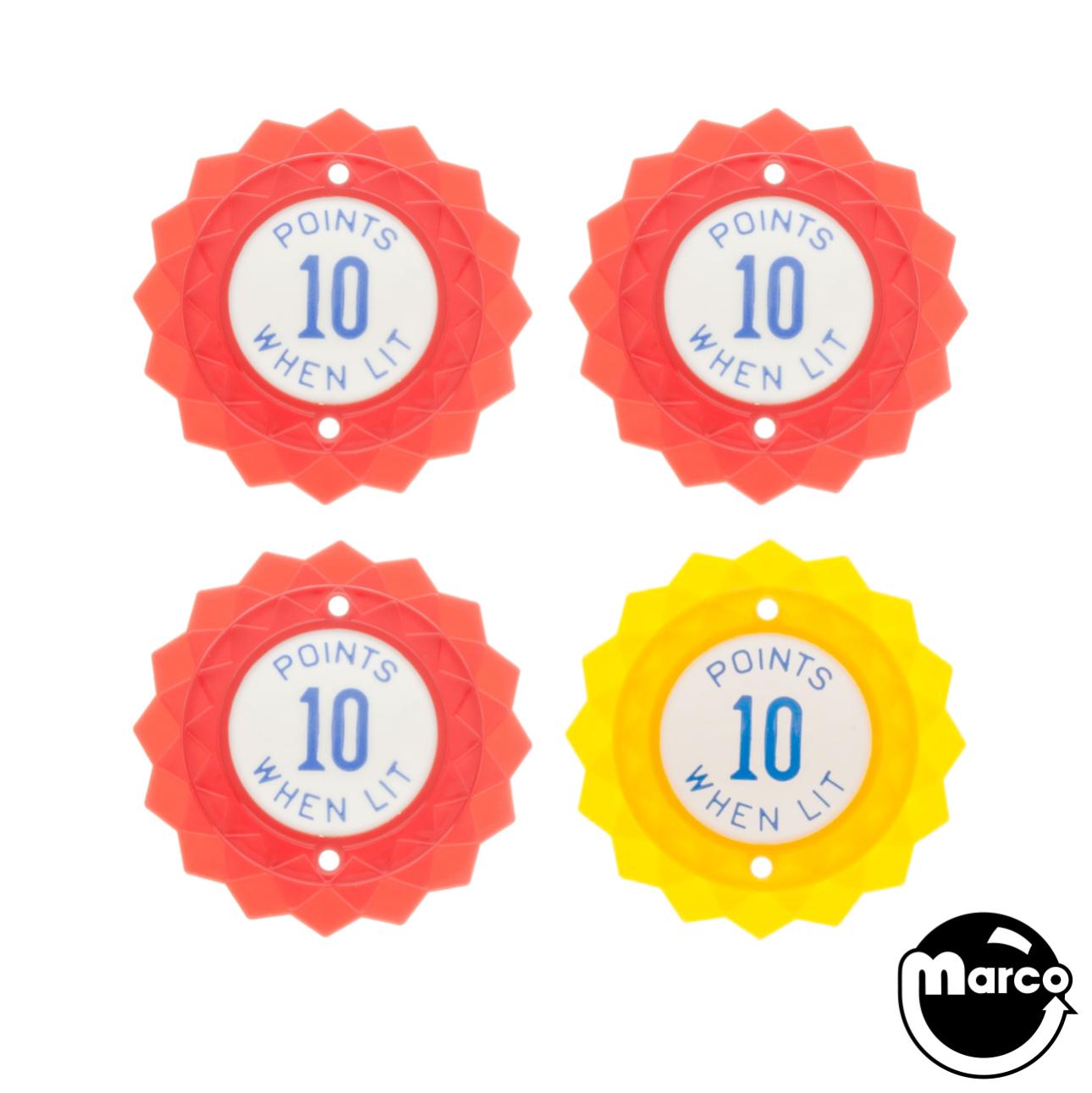 OKLAHOMA (Gottlieb 1961) Pop bumper cap set (4)