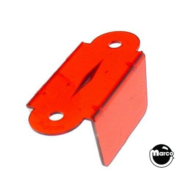 Lane guide - 2-1/8 inch red trans. single A-9393-RT