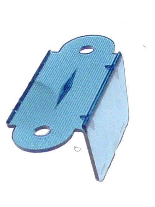 Lane guide - 2-1/8 inch blue trans single A-9393-BT