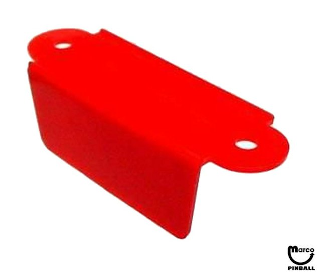Lane guide - 2-3/4 inch red opaque single A-9395