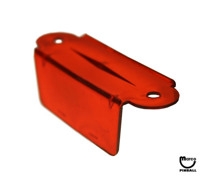 Lane guide - 2-3/4 inch red trans. single A-9395