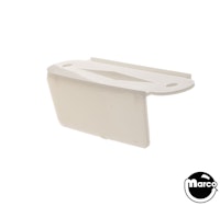 Lane guide - 3-1/8 inch white opaque single USE A-9397-W