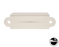 Lane guide - 3-1/8 inch white opaque single USE A-9397-W