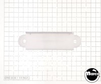Lane guide - 3-1/8 inch white opaque single USE A-9397-W