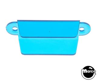 Lane guide - 2-3/4 inch blue trans. double USE 4887C