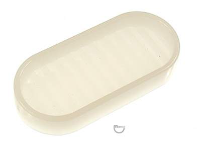 Playfield insert 1-5/8 inch oval White