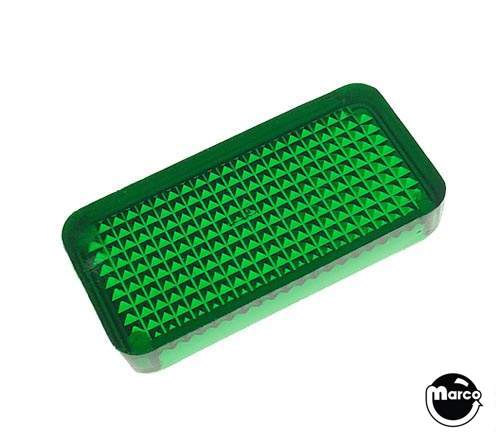 Playfield insert rectangle 1-1/2" green