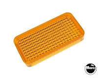 Playfield insert rectangle 1-1/2" orange