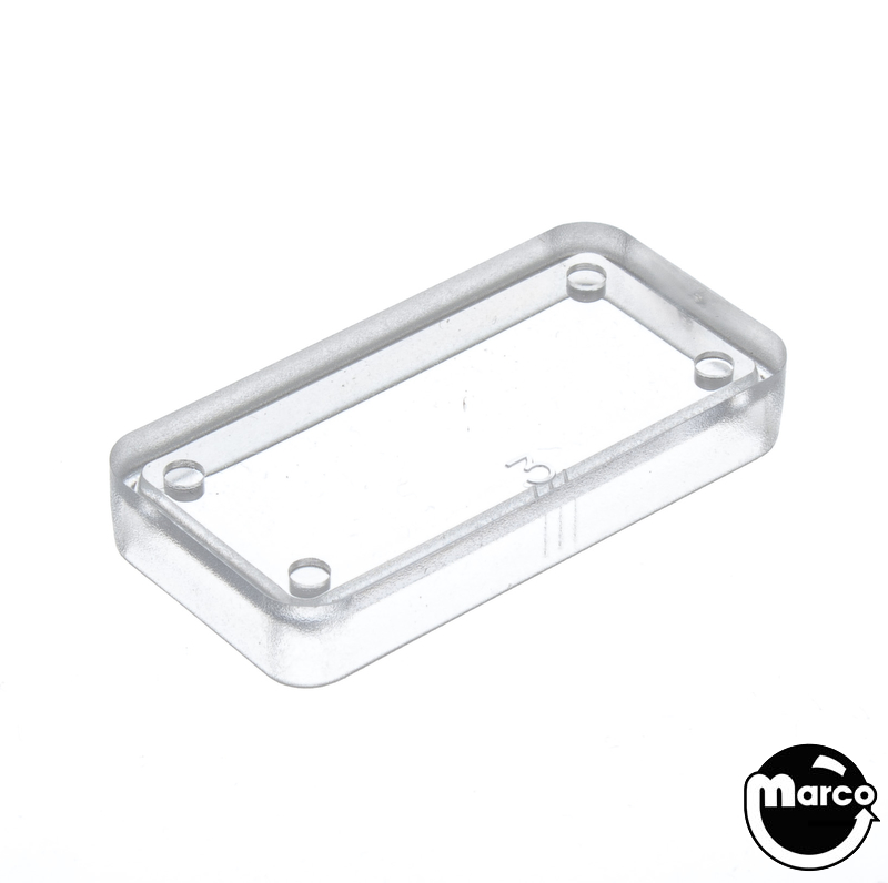 Playfield insert rectangle 1-1/2 inch clear smooth