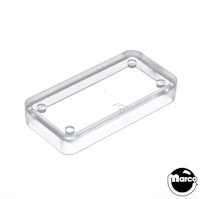 Playfield insert rectangle 1-1/2 inch clear smooth