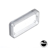 Playfield insert rectangle 1-1/2 inch clear smooth