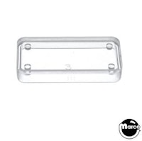 Playfield insert rectangle 1-1/2 inch clear smooth