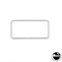 Playfield insert rectangle 1-1/2 inch clear smooth