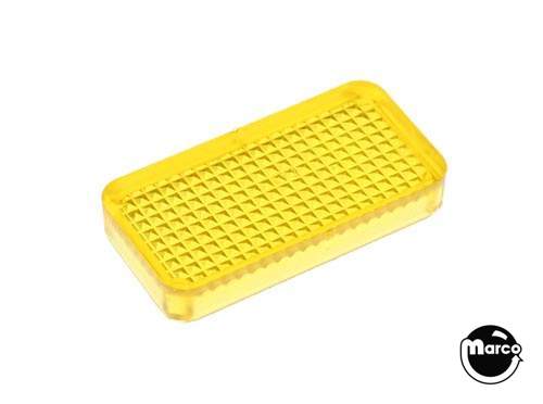 Playfield insert 1" x 1-1/2" rect yellow