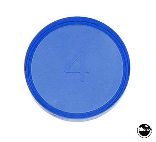 Playfield insert 1-3/16" Round Blue Tran