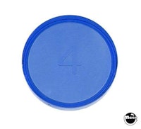 Playfield insert 1-3/16" Round Blue Tran