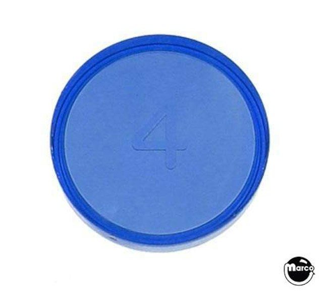 Playfield insert 1-3/16" Round Blue Tran
