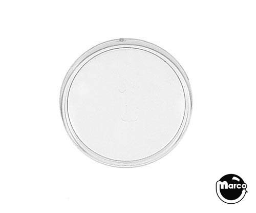 Playfield insert 2-1/2 inch round clear star