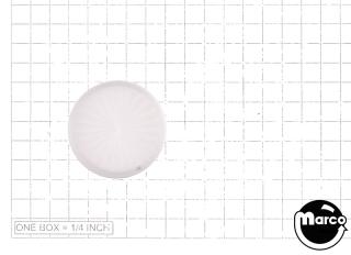 Playfield insert 1-3/16 inch round white starburst