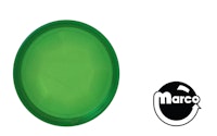 Playfield insert 1 inch round Green faceted jewel