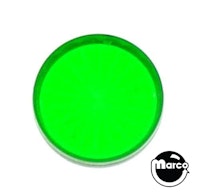 Playfield insert 1 inch round green trans