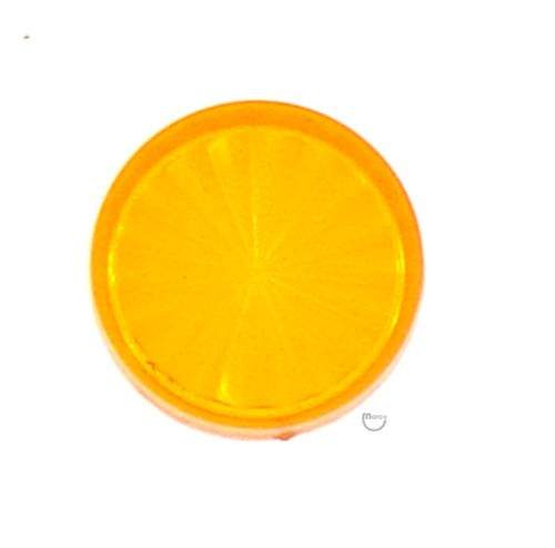 Playfield insert 1" round Orange star