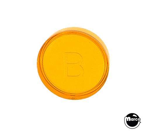 Playfield insert 1" round Orange trans